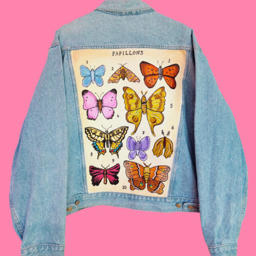 Denim Jacket Papillons