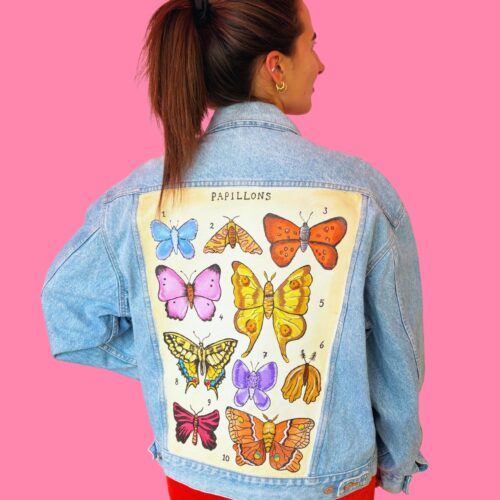Denim Jacket Papillons